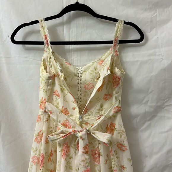 Vintage Gunne Sax Rose bush lace up dress size 5 - Picture 9 of 16